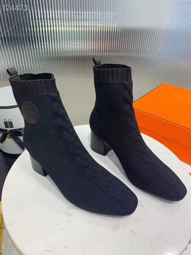 Hermes 2019 early autumn new elastic thick heel socks boots 35-40-54d8cfc6